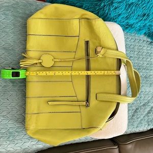 Varriale Italian leather bag, lime green SOLD****